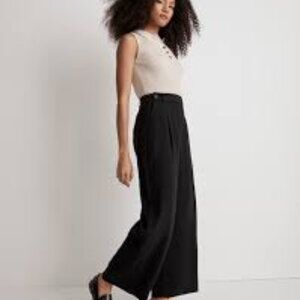 Madewell Black Harlow Wide-Leg Pants